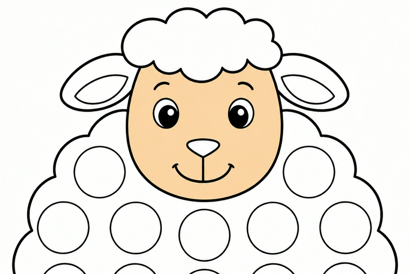 Decorate the Sheep: An Easy Cotton Ball Fine Motor Activity